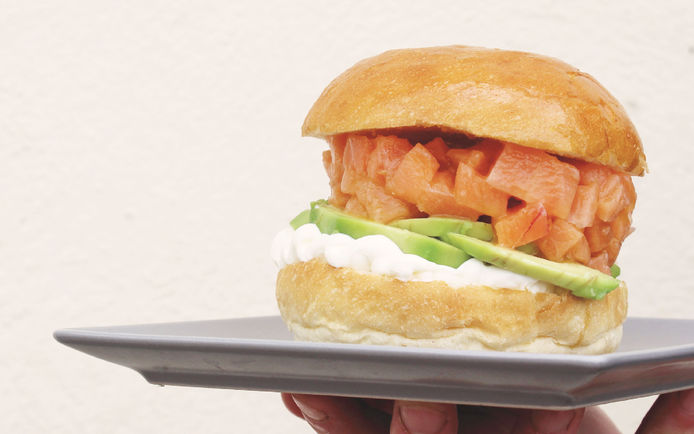 Panino con salmone